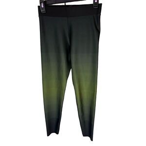 Ultracor Women's Gradient Leggings Green/Black High-Waisted Size L